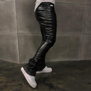 Fashion casual personality skinny leather pants