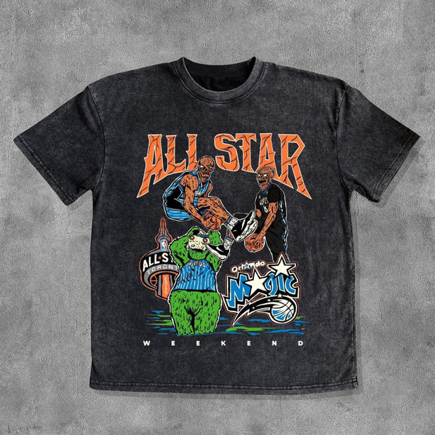 All Star Washed Print Short Sleeve T-Shirt