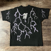 Basketball Lightning Print Short Sleeve T-shirt
