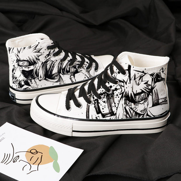 Comic Naruto joint canvas shoes high-top sneakers