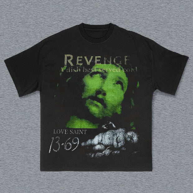 Revenge Print Short Sleeve T-Shirt