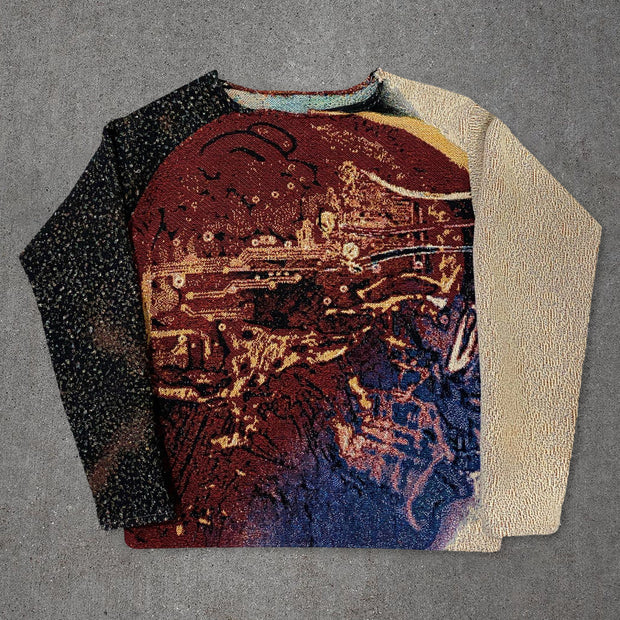 Retro Hip Hop Fashion Tapestry Sweatshirt