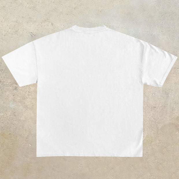 Tide brand art peace dove short-sleeved T-shirt