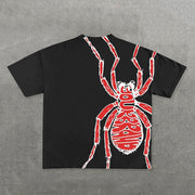 Spider Print Short Sleeve T-Shirt
