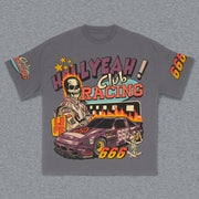 Racer No. 666 Print Short Sleeve T-Shirt