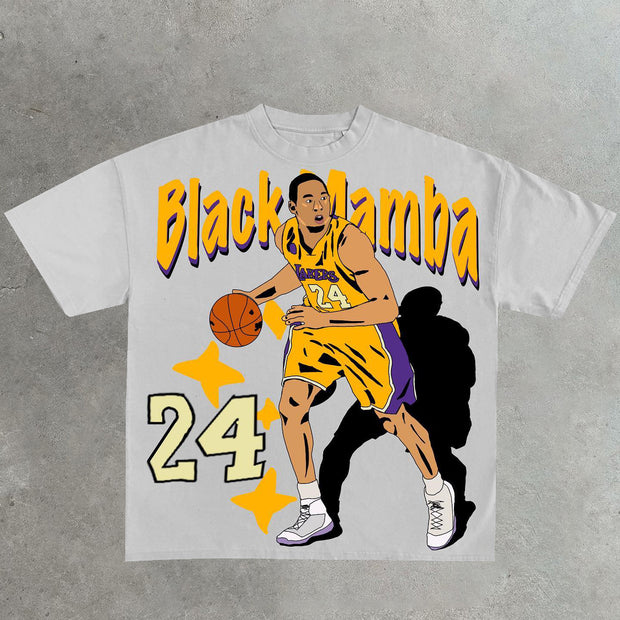 Casual Personalized Basketball Print T-Shirt