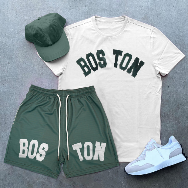 Tide brand BOSTON printed basketball suit