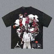Personalized Basketball Bulls Print Short Sleeve T-shirt