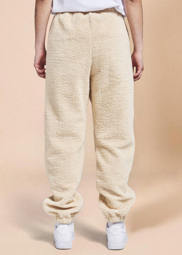 Retro fashion print fleece trousers