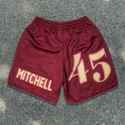NO.45 casual street sports mesh shorts