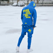 Branded street hip hop tassel hem fashion suit