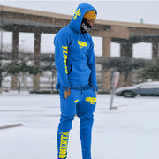 Branded street hip hop tassel hem fashion suit