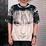 Street black and white portrait print T-shirt