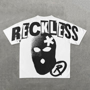 Richless Mask Print Short Sleeve T-Shirt