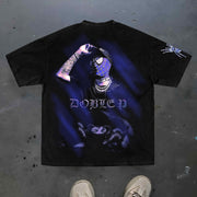 Spider Rap Boy Print T-Shirt