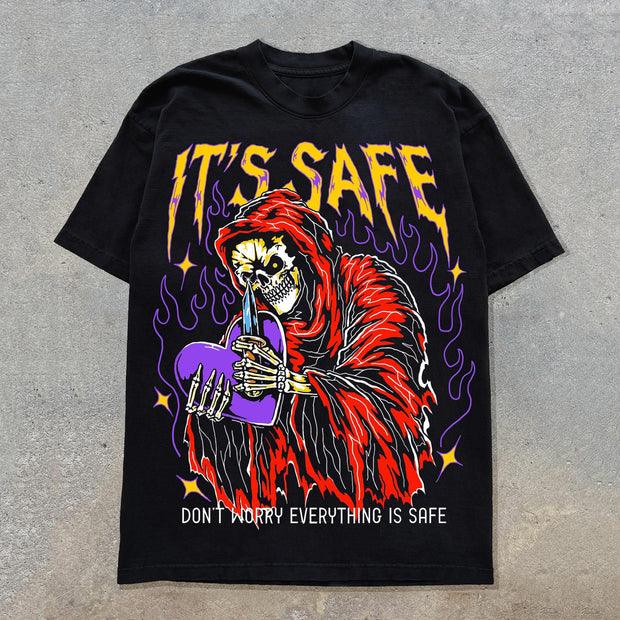 It's Safe Print Short Sleeve T-Shirt