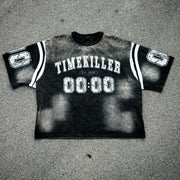 Time Killer Casual Vintage Washed T-shirt