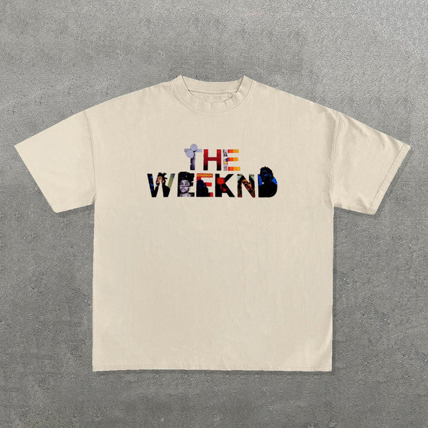 The Weeknd  Album Print Short Sleeve T-Shirt