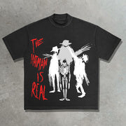 The hatman in real printed T-shirt