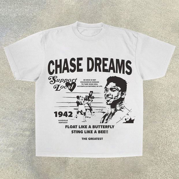 Dream Print Casual Vintage T-Shirt