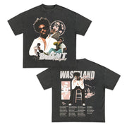 Vintage Print Hip Hop Fashion Singer T-Shirt