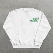 Mac Miller Self Care Printed Crew Neck Sweatshirt