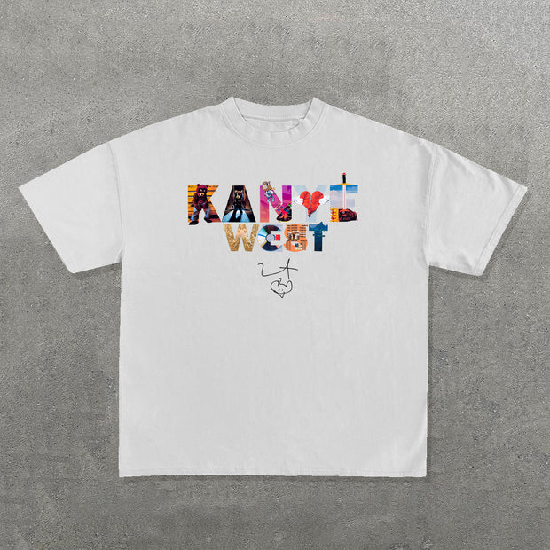 Kanye West Album Print Short Sleeve T-Shirt