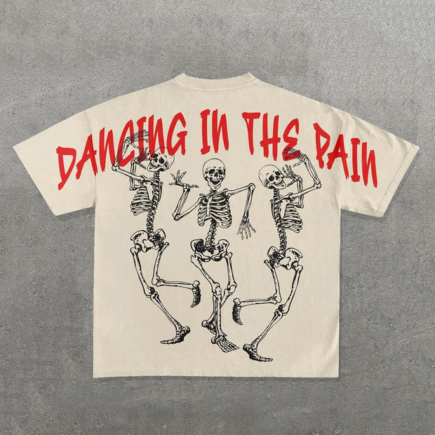 Dancing In The Pain Print Short Sleeve T-Shirt
