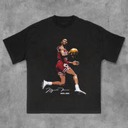 Personalized Fashion No. 23 Basketball Player Print Short Sleeve T-Shirt