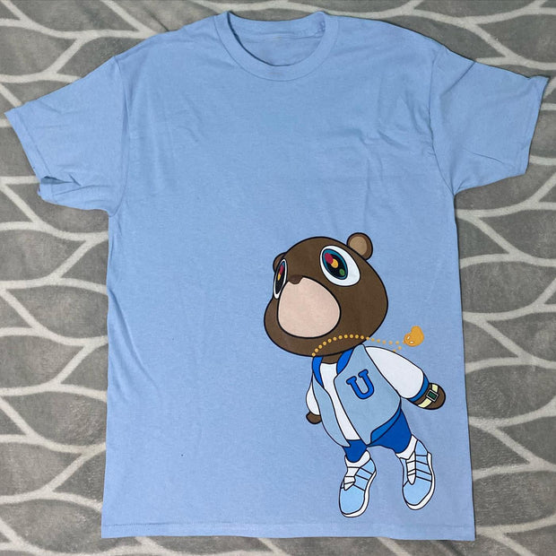 Kanye West Graduation Bear Print Short Sleeve T-Shirt
