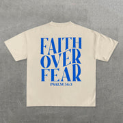 Faith Over Fear Print Short Sleeve T-Shirt