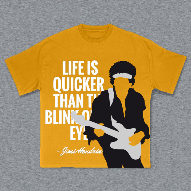 Personalized Commemorative Edition Guitarist Print T-Shirt