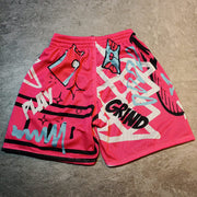 Fashion personalized print sports shorts