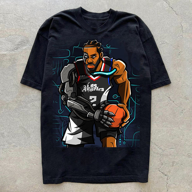 The new accumulative power has shot lore casual basketball T-shirt