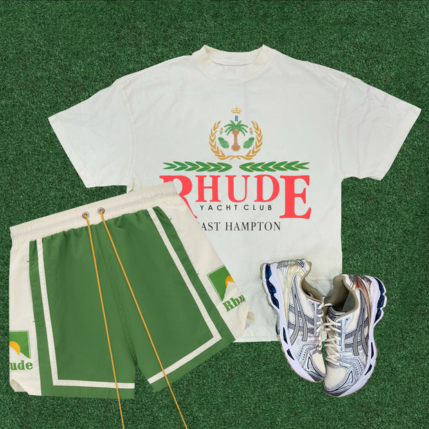 Rhude Yacht Club T-shirt Shorts Print Two-Piece Set