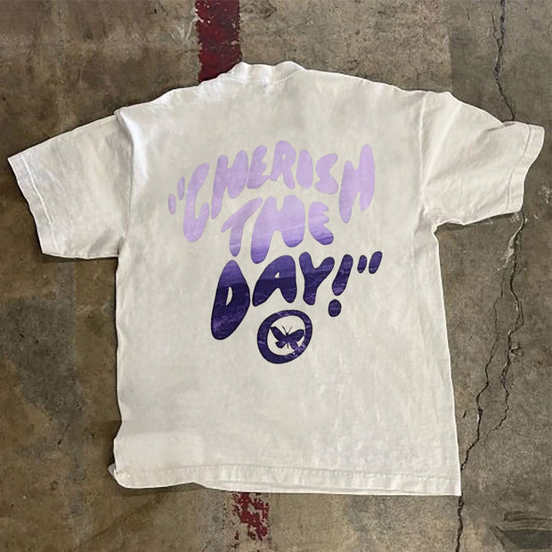 Cherish The Day Sade Adu Print Short Sleeve T-Shirt