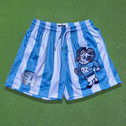 Tar Heels Casual Street Rugby Mesh Shorts