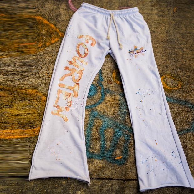 Personalized retro printed bell bottoms
