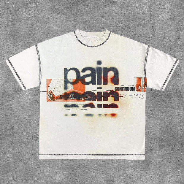 Personalized Pain Print Short Sleeve T-Shirt