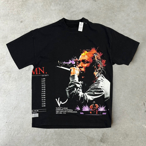Rapper Travis Scott printed T-shirt