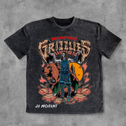 Memphis Grizzlies Print Washed Short Sleeve T-Shirt