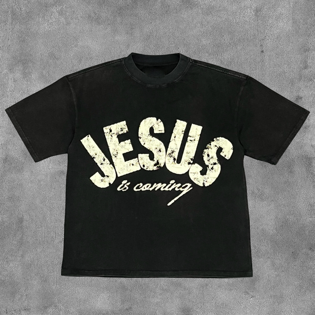 Jesus Is Coming Are You Ready Print Short Sleeve T-Shirt