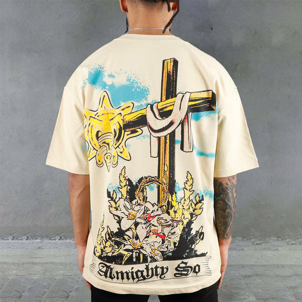 Redemption Print Casual Street Tee