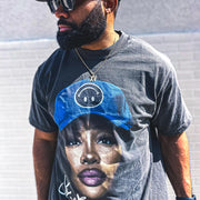 Hip-hop rap star printed T-shirt