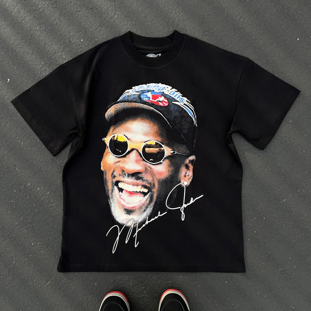 Vintage Michael Jordan Print T-Shirt