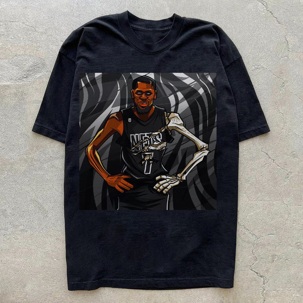 New Bone Basketball Casual Street Sports T-Shirt