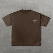 All Glory To God Print Short Sleeve T-Shirt