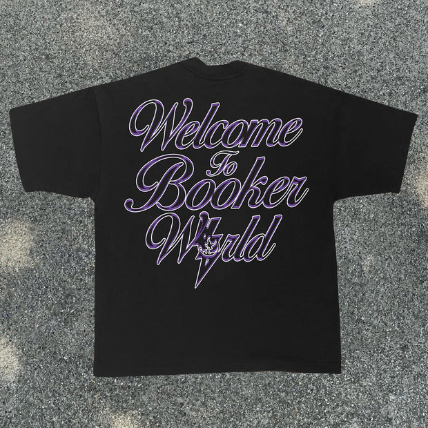 Welcome to Booker world printed T-shirt