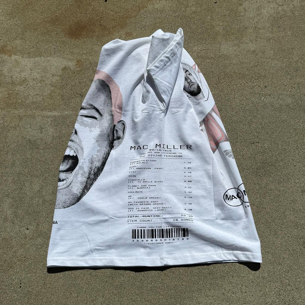 Mac Miller Fashion Letter Print Short Sleeve T-Shirt