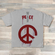 Peace Print Short Sleeve T-Shirt